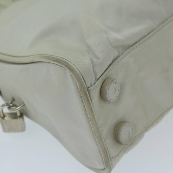 PRADA Hand Bag Nylon Gray - Picture 15 of 16